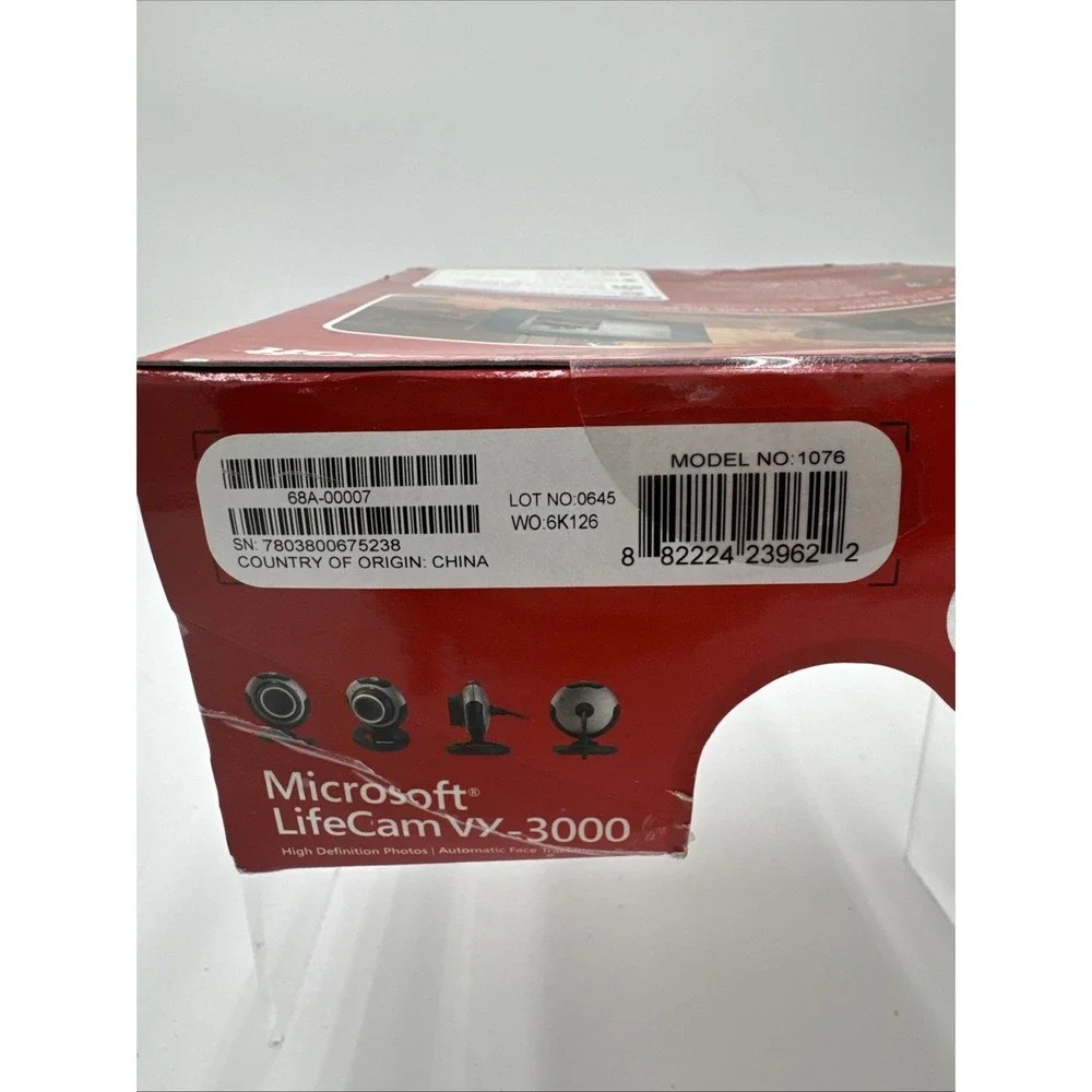 Microsoft Lifecam VX-3000 Camera‎ 640 X 480 Pixel Resolution Video Web Camera